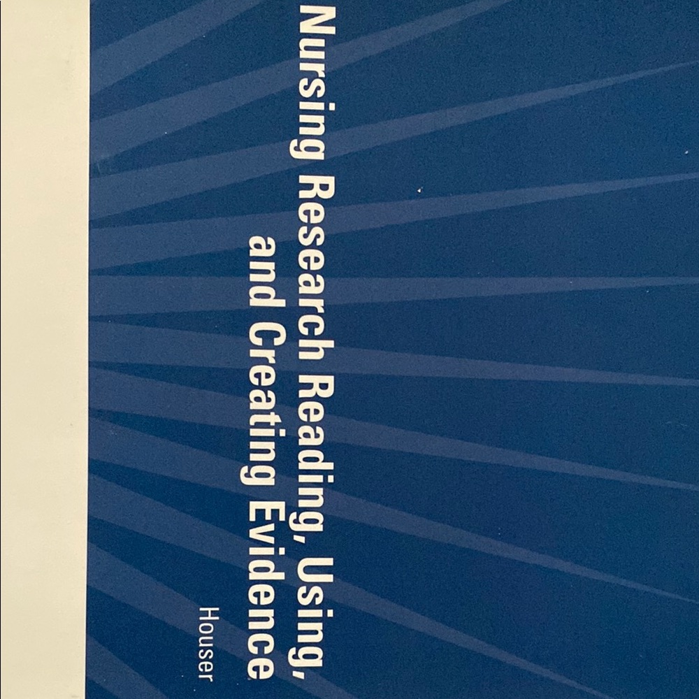 Nursing Research Book in Blue